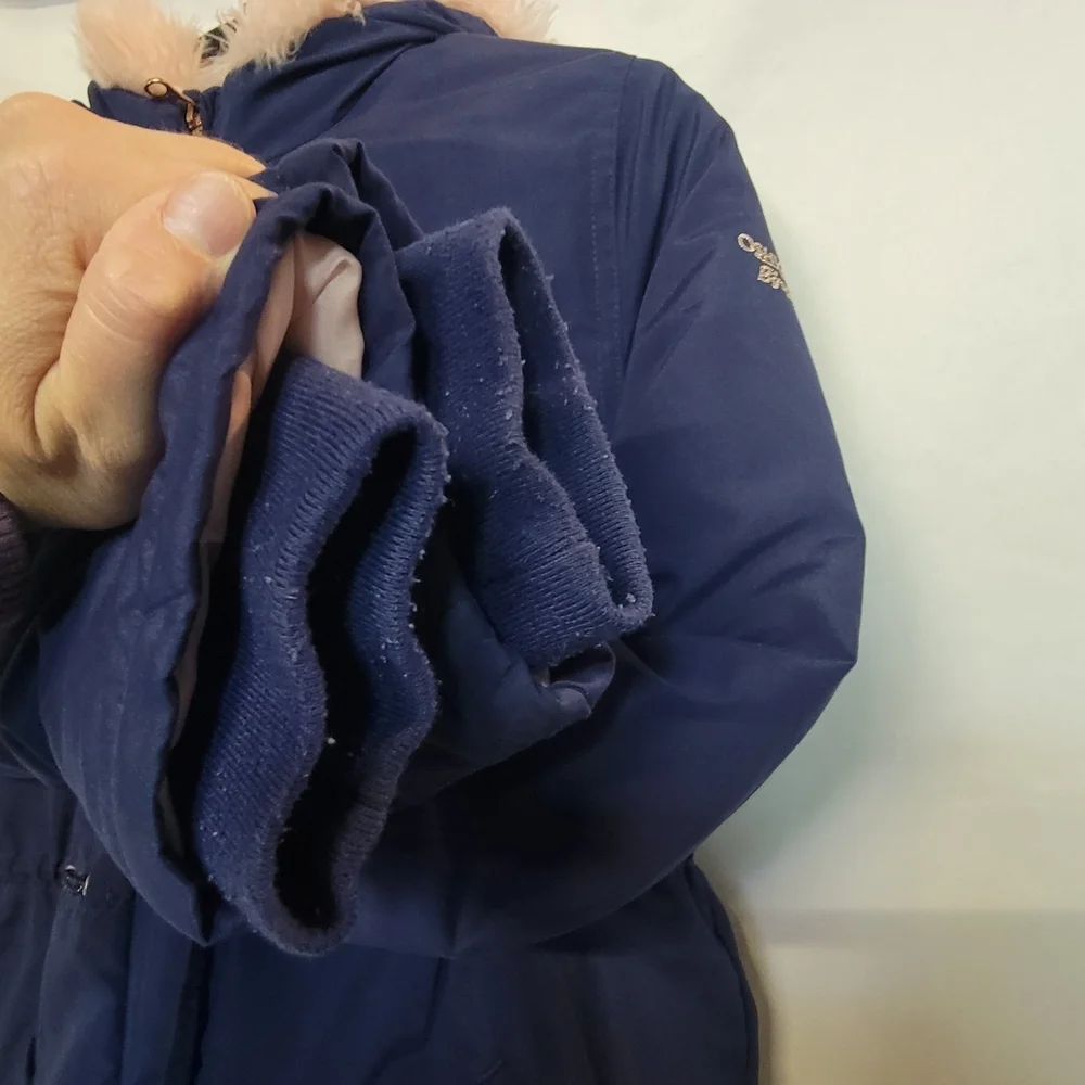 OshKosh B'gosh Navy Parka With Pink Fur
